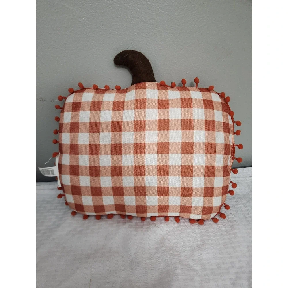Fall Decor Bundle Buffalo Check Pumpkin Pillow Happy Harvest Hello Fall Signs